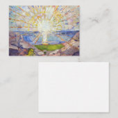 Edvard Munch - The Sun 1911 Mitteilungskarte (Vorne/Hinten)