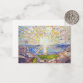 Edvard Munch - The Sun 1911 Mitteilungskarte (Vorderseite/Rückseite Beispiel)