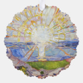 Edvard Munch - The Sun 1911 Ornament Karte (Rückseite)