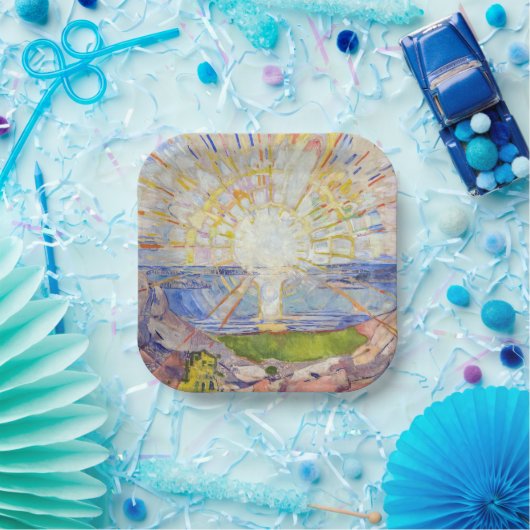 Edvard Munch - The Sun 1911 Pappteller (Party)