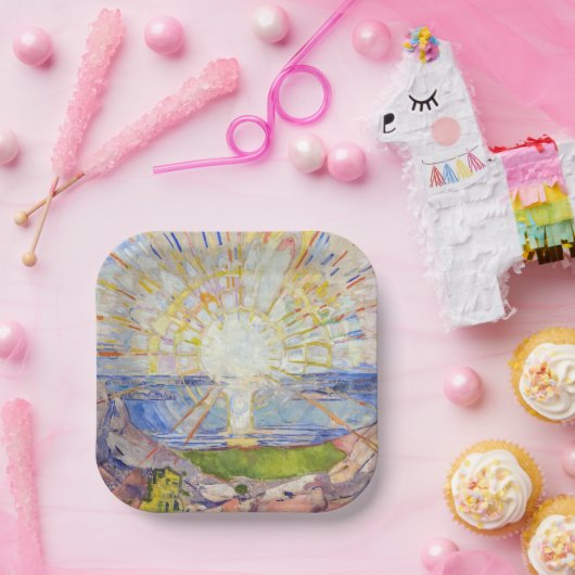 Edvard Munch - The Sun 1911 Pappteller (Party)