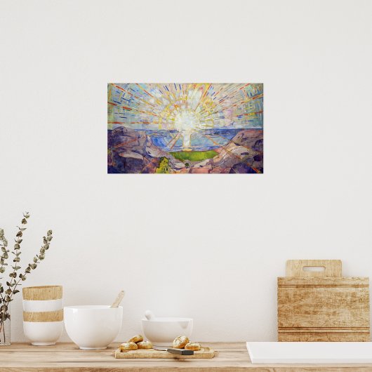 Edvard Munch - The Sun 1911 Poster (Küche)