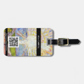 Edvard Munch - The Sun 1911 - QR-Code Gepäckanhänger (Vorderseite horizontal)