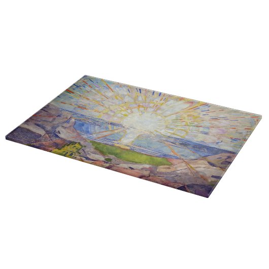 Edvard Munch - The Sun 1911 Schneidebrett (Ecke)