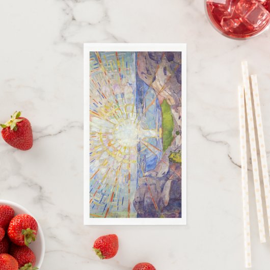 Edvard Munch - The Sun 1911 Serviette (Beispiel)