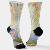 Edvard Munch - The Sun 1911 Socken (Gewinkelt)