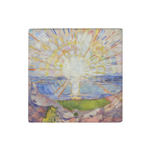 Edvard Munch - The Sun 1911 Steinmagnet