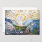 Edvard Munch - The Sun 1912 Dankeskarte (Vorne/Hinten)