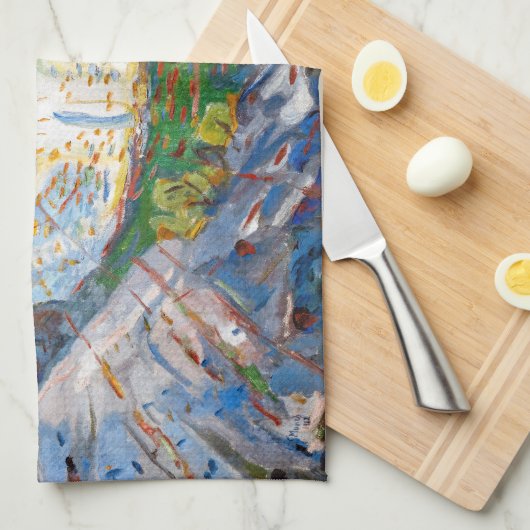 Edvard Munch - The Sun 1912 Geschirrtuch (Viertel Falte)