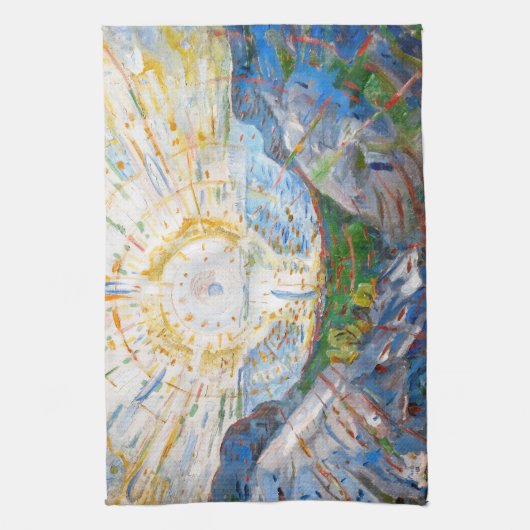 Edvard Munch - The Sun 1912 Geschirrtuch (Vertikal)