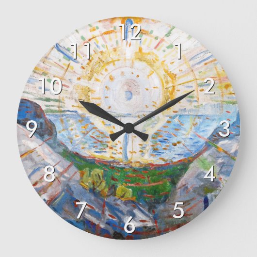 Edvard Munch - The Sun 1912 Große Wanduhr (Vorderseite)
