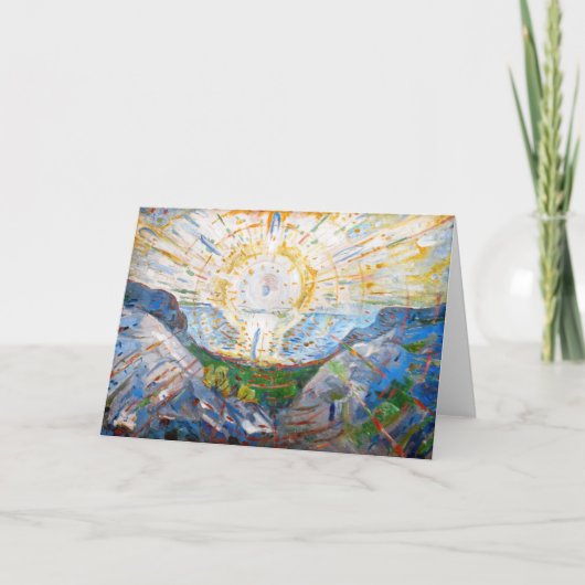 Edvard Munch - The Sun 1912 Karte (Vorderseite)