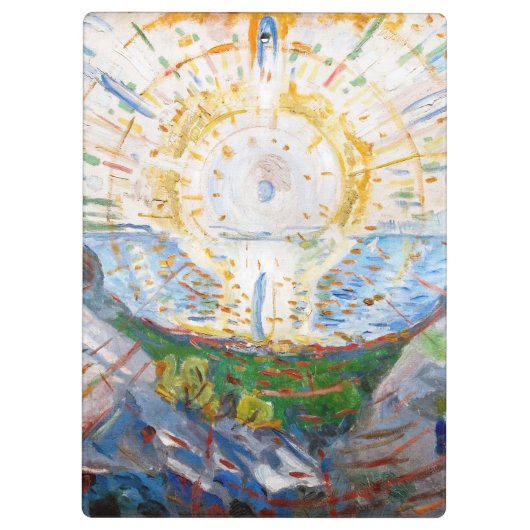 Edvard Munch - The Sun 1912 Klemmbrett (Rückseite)
