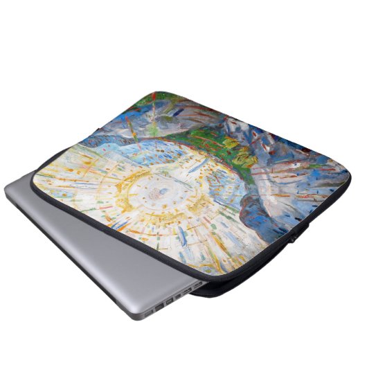 Edvard Munch - The Sun 1912 Laptopschutzhülle (Vorne Knopf)