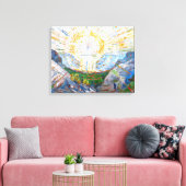 Edvard Munch - The Sun 1912 Leinwanddruck (Insitu (Wohnzimmer))