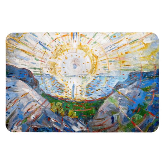Edvard Munch - The Sun 1912 Magnet (Horizontal)