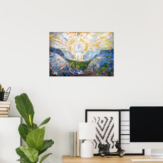 Edvard Munch - The Sun 1912 Poster (Heimbüro)