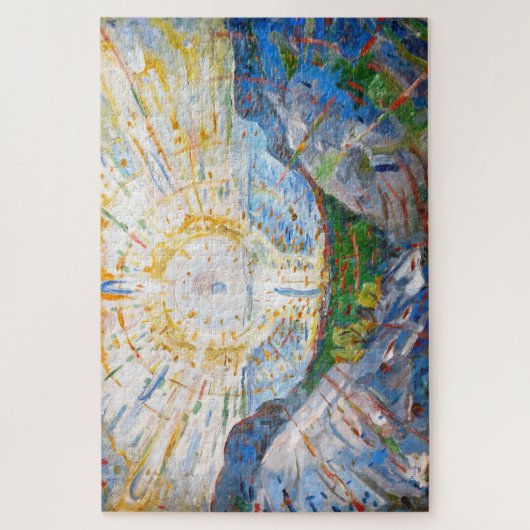 Edvard Munch - The Sun 1912 Puzzle (Vertikal)