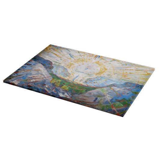 Edvard Munch - The Sun 1912 Schneidebrett (Ecke)