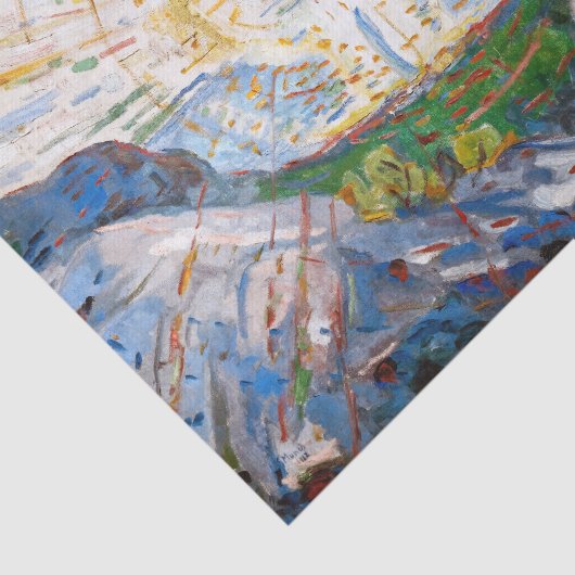 Edvard Munch - The Sun 1912 Seidenpapier (Ausschnitt)