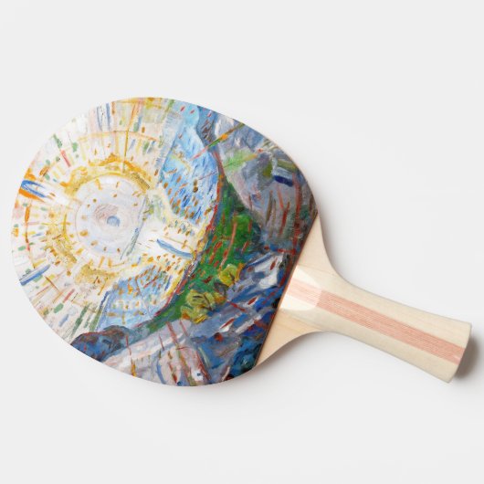 Edvard Munch - The Sun 1912 Tischtennis Schläger (Seitenansicht)