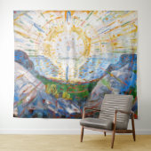 Edvard Munch - The Sun 1912 Wandteppich (Beispiel (Horizontal))