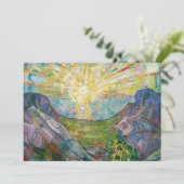 Edvard Munch - The Sun 1916 Dankeskarte (Stehend Vorderseite)