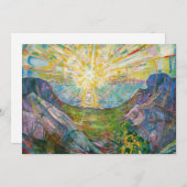 Edvard Munch - The Sun 1916 Dankeskarte (Vorne/Hinten)