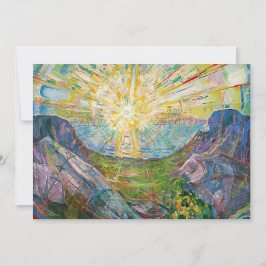 Edvard Munch - The Sun 1916 Einladung (Vorderseite)