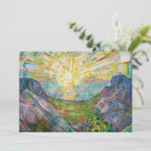 Edvard Munch - The Sun 1916 Einladung (Stehend Vorderseite)