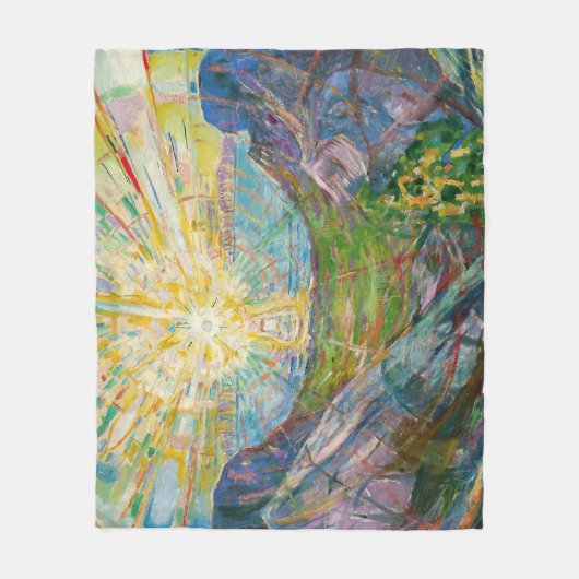 Edvard Munch - The Sun 1916 Fleecedecke (Vorderseite)