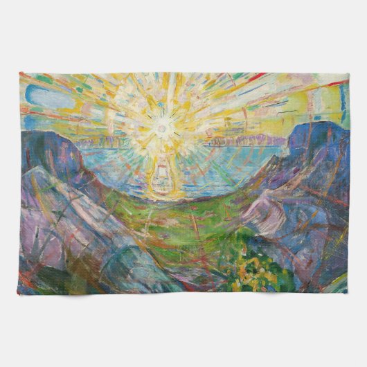 Edvard Munch - The Sun 1916 Geschirrtuch (Horizontal)
