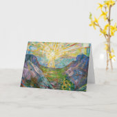 Edvard Munch - The Sun 1916 Karte (Gelbe Blume)