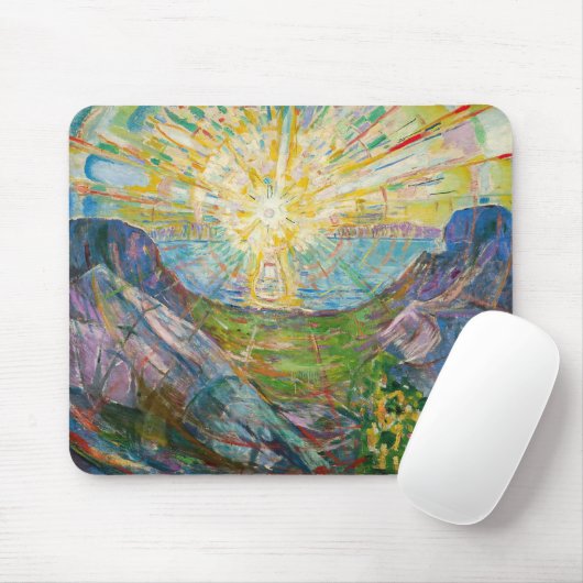 Edvard Munch - The Sun 1916 Mousepad (Mit Mouse)