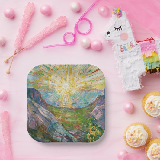 Edvard Munch - The Sun 1916 Pappteller (Party)