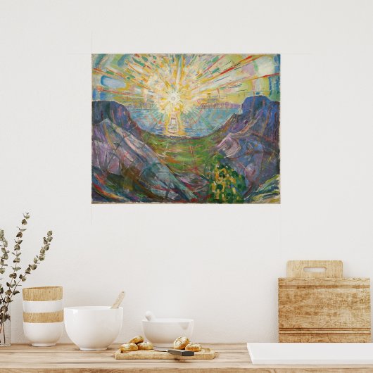 Edvard Munch - The Sun, 1916 Poster (Küche)