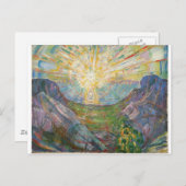 Edvard Munch - The Sun, 1916 Postkarte (Vorne/Hinten)