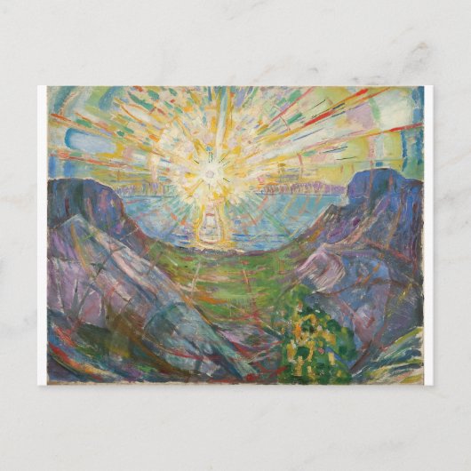 Edvard Munch - The Sun, 1916 Postkarte (Vorderseite)