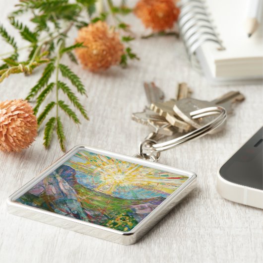 Edvard Munch - The Sun 1916 Schlüsselanhänger (Seite)