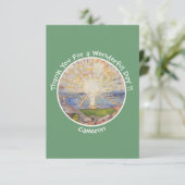 Edvard Munch the Sun (Solen) - Party-Gegenstände f Dankeskarte (Stehend Vorderseite)