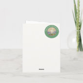 Edvard Munch the Sun (Solen) - Party-Gegenstände f Dankeskarte (Rückseite)