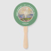 Edvard Munch the Sun (Solen) - Party-Gegenstände f Fächer (Rückseite)