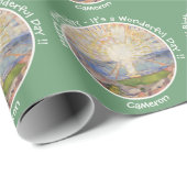 Edvard Munch the Sun (Solen) - Party-Gegenstände f Geschenkpapier (Rolleneckpunkt)