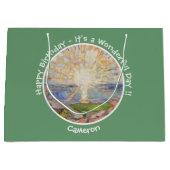 Edvard Munch the Sun (Solen) - Party-Gegenstände f Große Geschenktüte (Vorderseite)