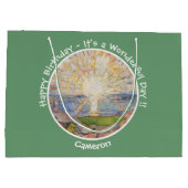 Edvard Munch the Sun (Solen) - Party-Gegenstände f Große Geschenktüte (Rückseite)