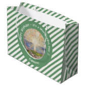 Edvard Munch the Sun (Solen) - Party-Gegenstände f Große Geschenktüte (Rückseite Schrägansicht)