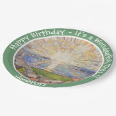 Edvard Munch the Sun (Solen) - Party-Gegenstände f Pappteller (Schrägansicht)