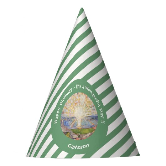 Edvard Munch the Sun (Solen) - Party-Gegenstände f Partyhütchen (Vorderseite)