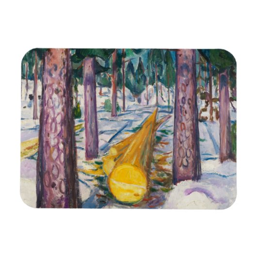 Edvard Munch - The Yellow Log Magnet (Horizontal)