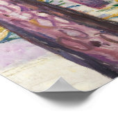 Edvard Munch - The Yellow Log Poster (Ecke)